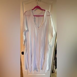 Bohemian White dress with pockets